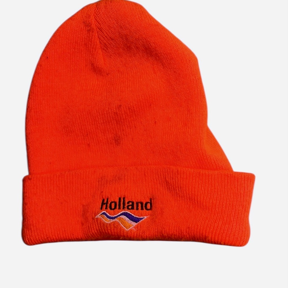 Vintage 90’s Blaze Orange Holland Beanie